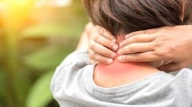 Dor de osteocondrose no pescozo